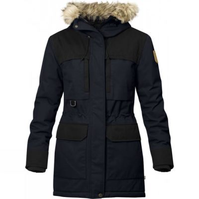 Parka Fjallraven Polar Guide Mujer - Negras - Chile PLC802567